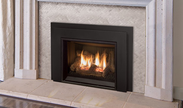 Enviro E20 insert in a columned surround