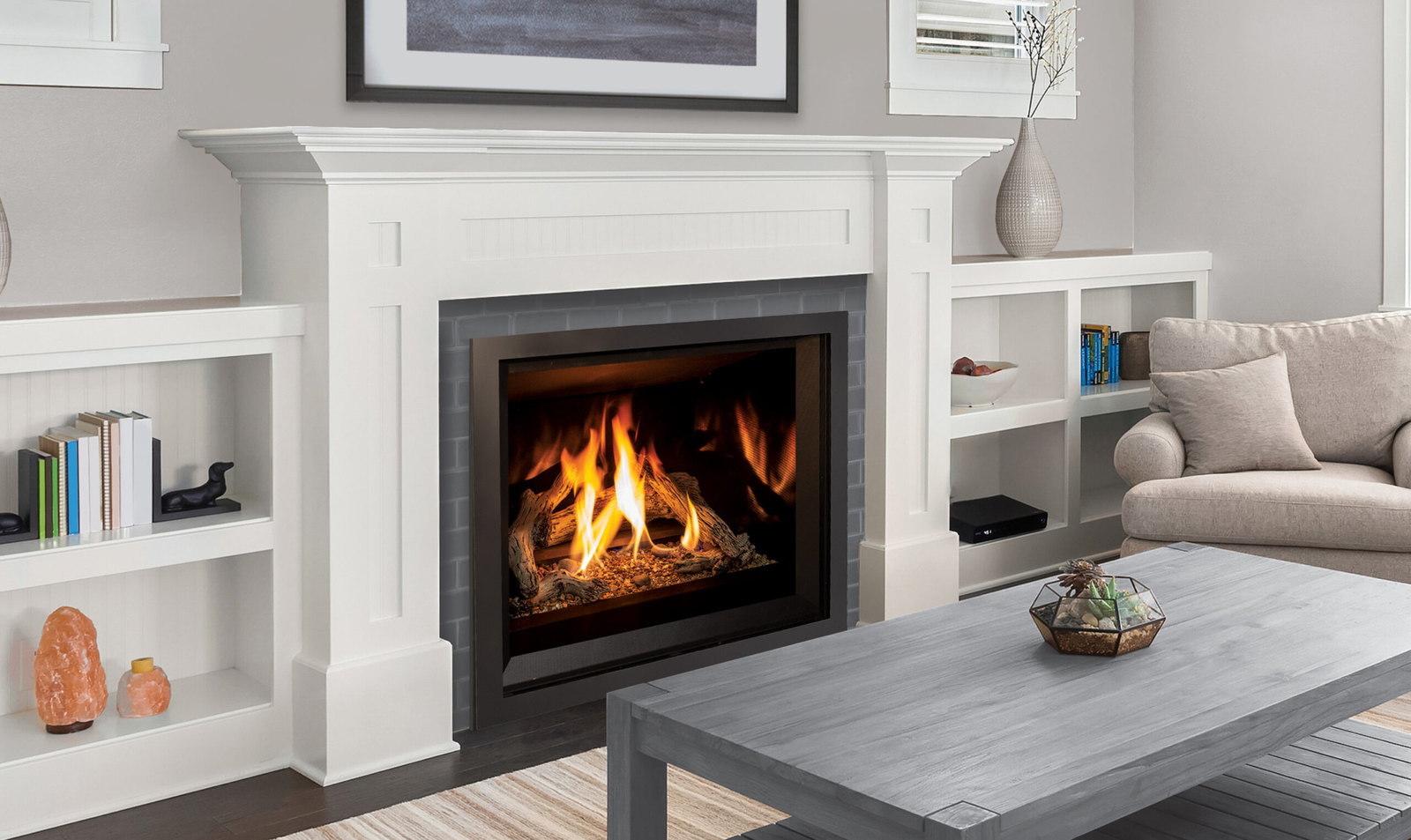 Enviro Q2 in a white built-in wall