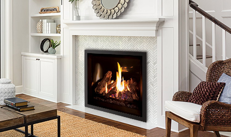 Enviro Q3 in a white mantel by the staircase