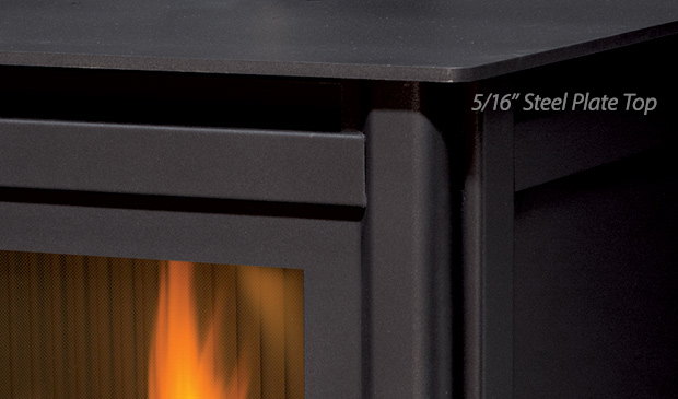 The 5/16 inch steel plate top of the Enviro S40