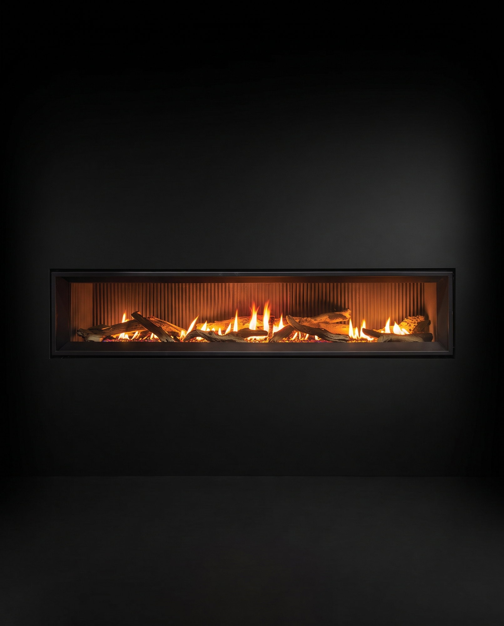 The C72’s full face dead-on — the ribbon of flame over its fluted liner