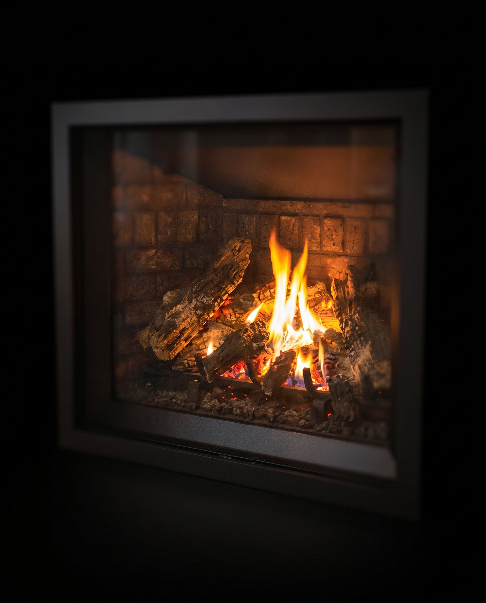 The Q2’s fire up close through the glass