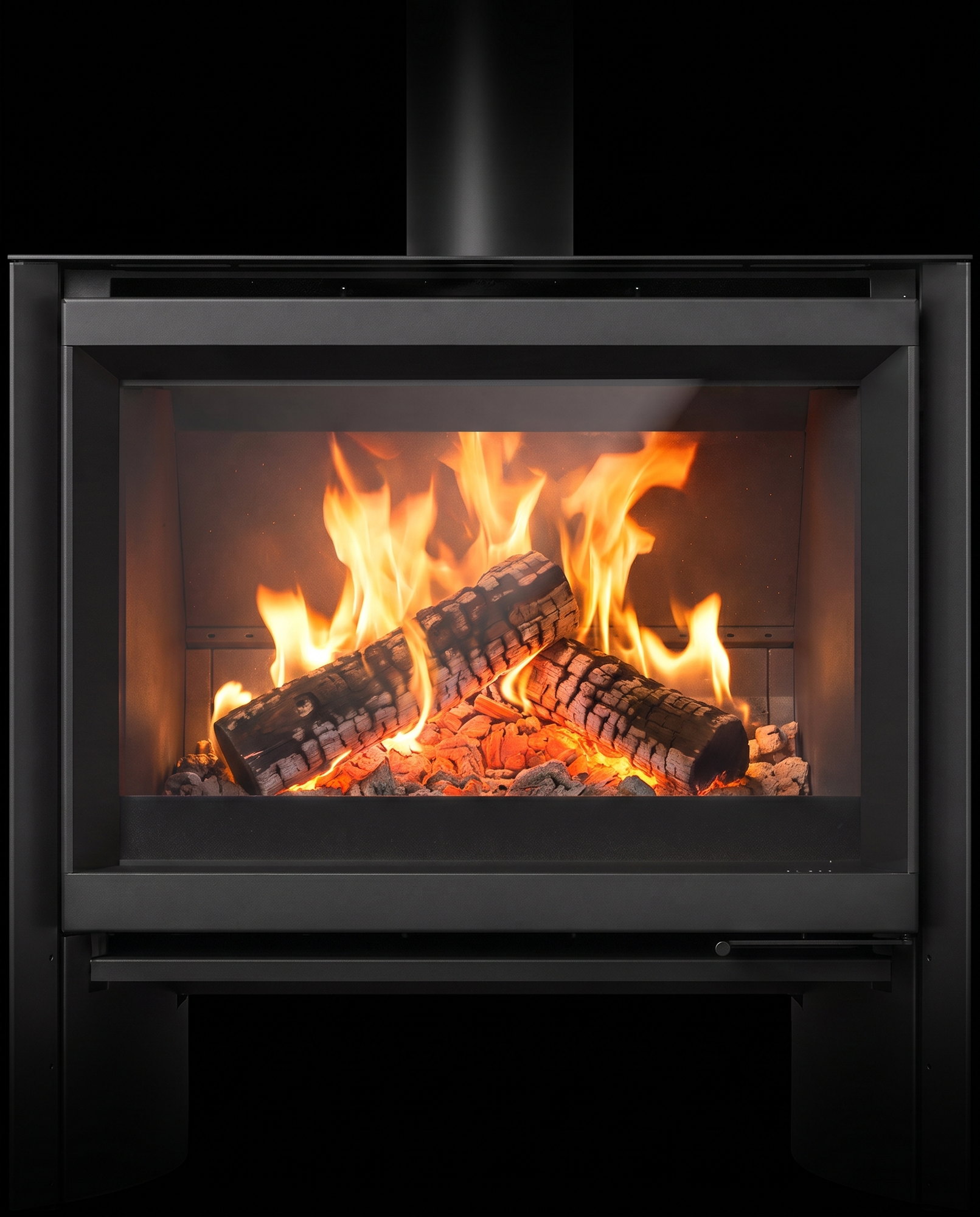 The 6-H’s stove face dead-on