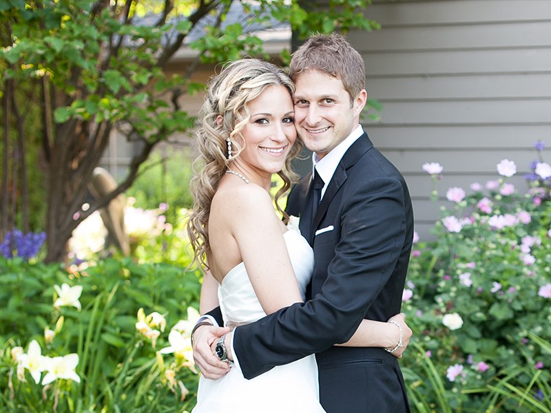 Dan and Teresa on their wedding day