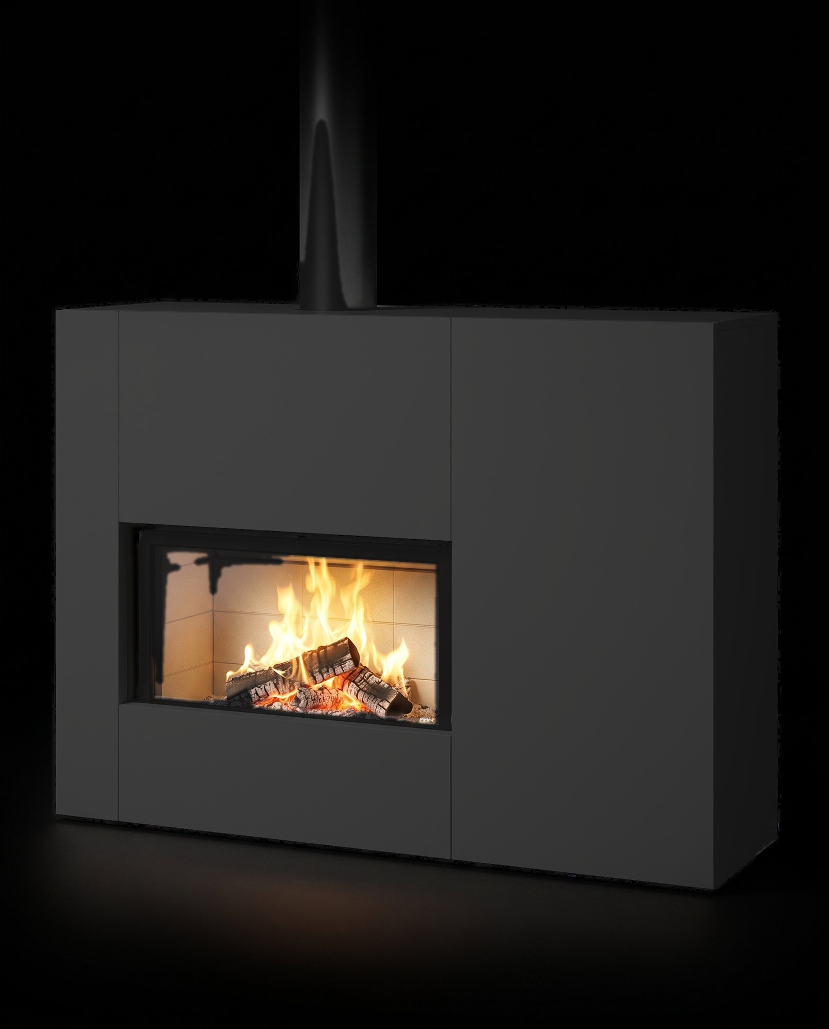 The complete 21-clad free-standing, three-quarter view